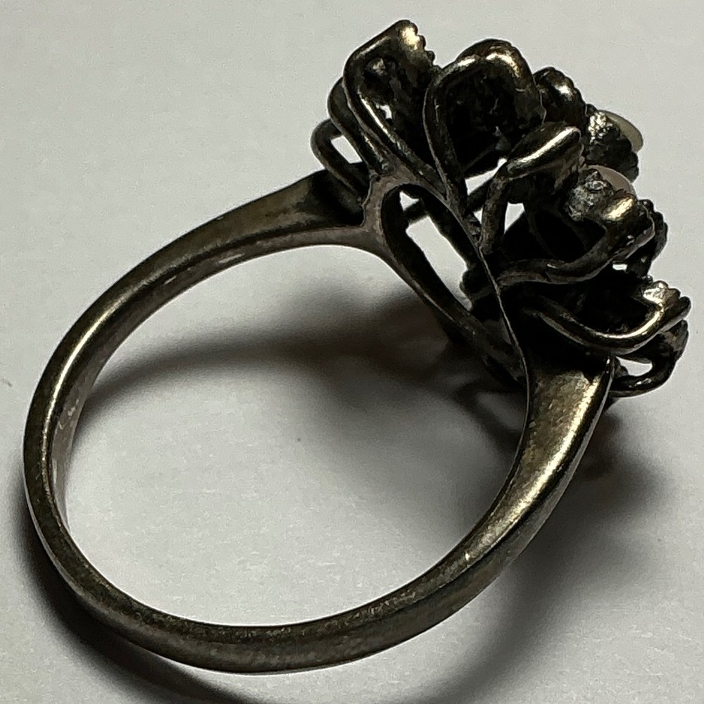 Sterling Silver Multi Stone Ring With Marcasite. … - image 6